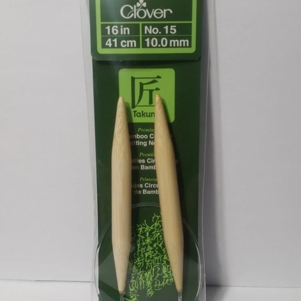 Clover Bamboo Circular Knitting Needles 16